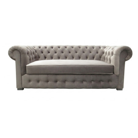 Sofa rozkładana chesterfield glamour March z funkcją spania codziennego 3 os.