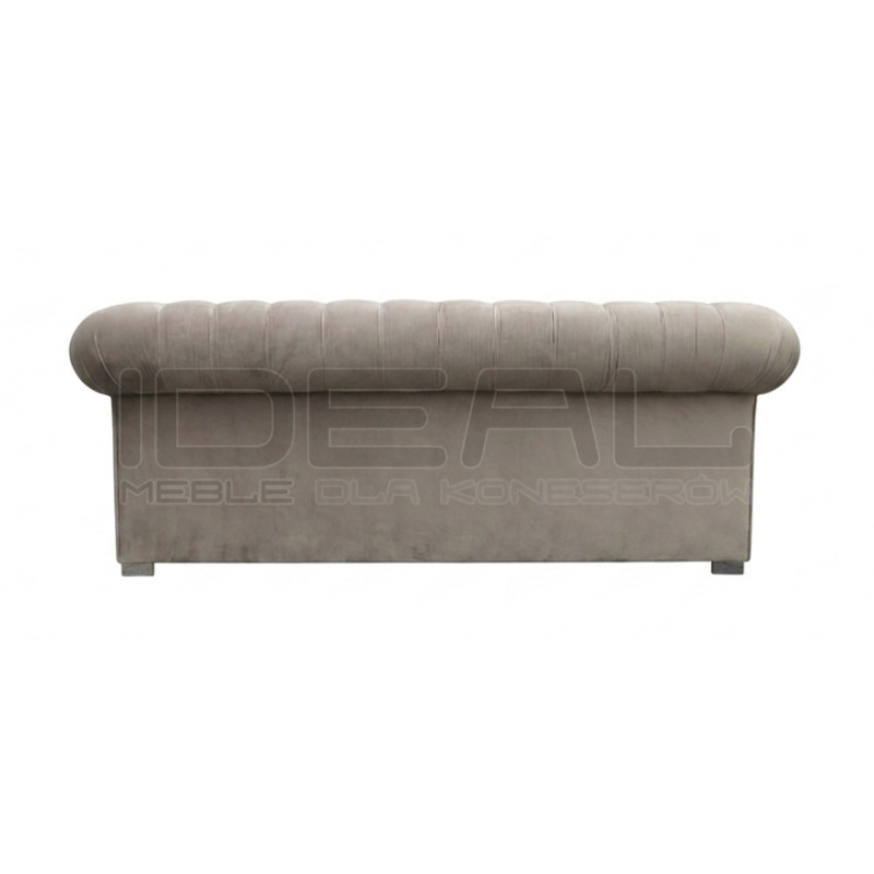 Sofa rozkładana chesterfield glamour March z funkcją spania codziennego 3 os.