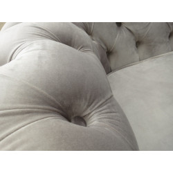 Sofa rozkładana chesterfield glamour March z funkcją spania codziennego 3 os.