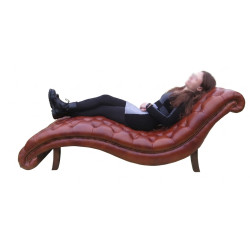 Leżanka Chesterfield Milton skóra Dubai