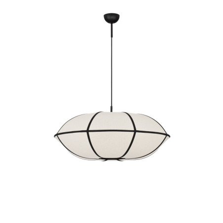 Lampa Wisząca Lniana Natural Blossom 70cm | Styl Japandi i Boho