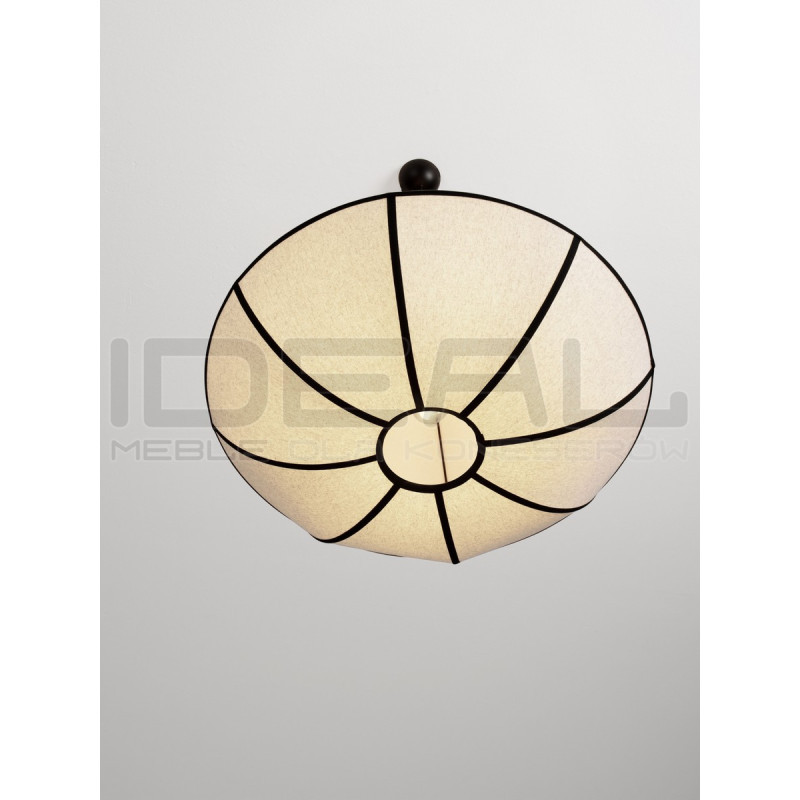 Lampa Wisząca Lniana Natural Blossom 70cm | Styl Japandi i Boho