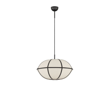 Lampa Wisząca Natural Blossom 45 | Lniana Oprawa w Stylu Japandi