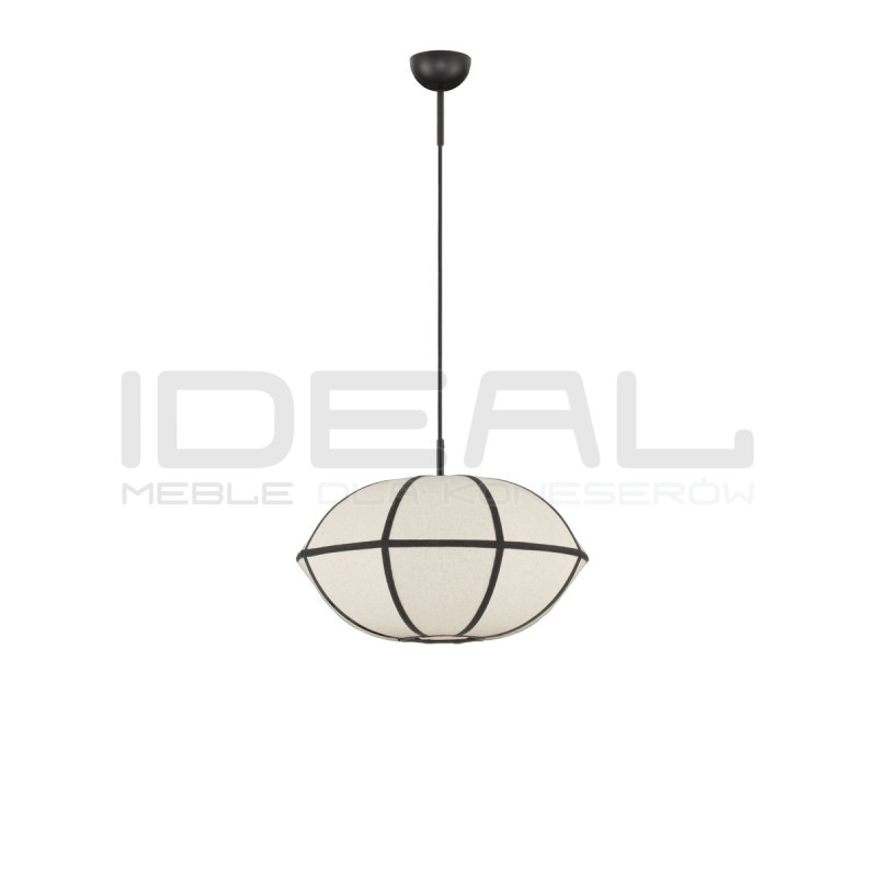Lampa Wisząca Natural Blossom 45 | Lniana Oprawa w Stylu Japandi