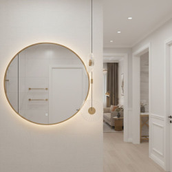 SUNBLAST lampa wisząca LED 20 cm złota - nowoczesna lampa ryflowana