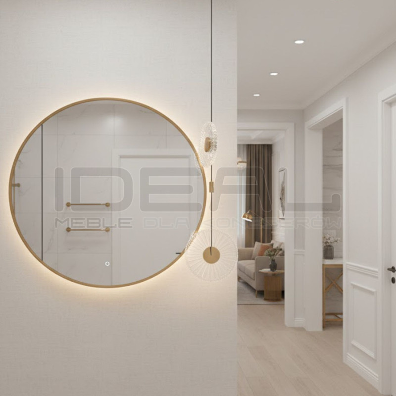 SUNBLAST lampa wisząca LED 20 cm złota - nowoczesna lampa ryflowana