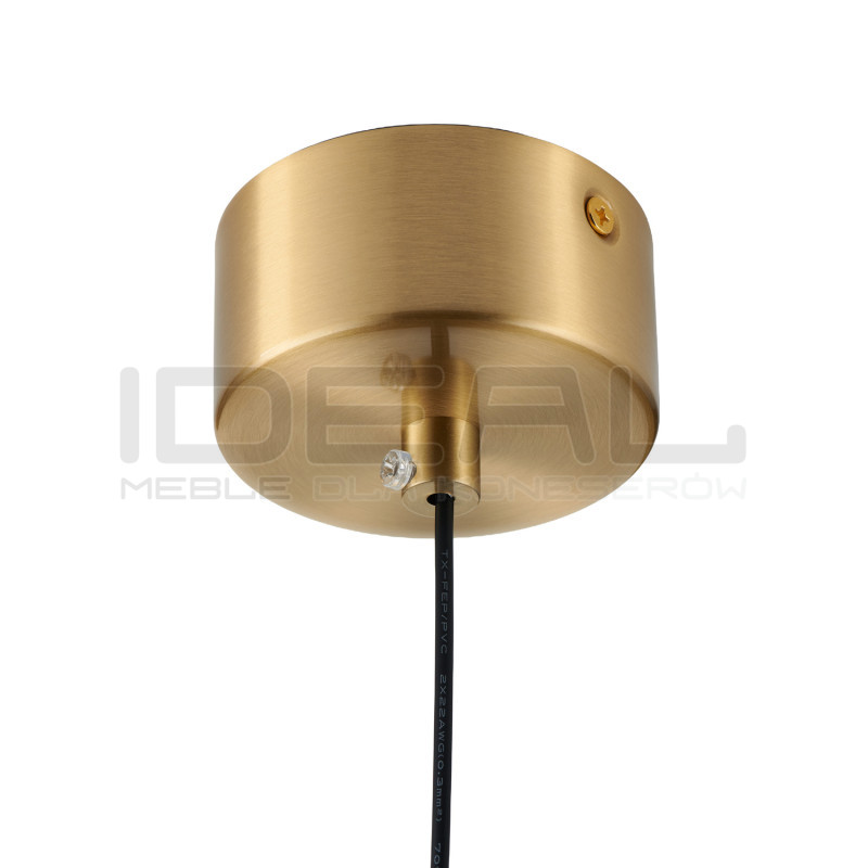 SUNBLAST lampa wisząca LED 20 cm złota - nowoczesna lampa ryflowana