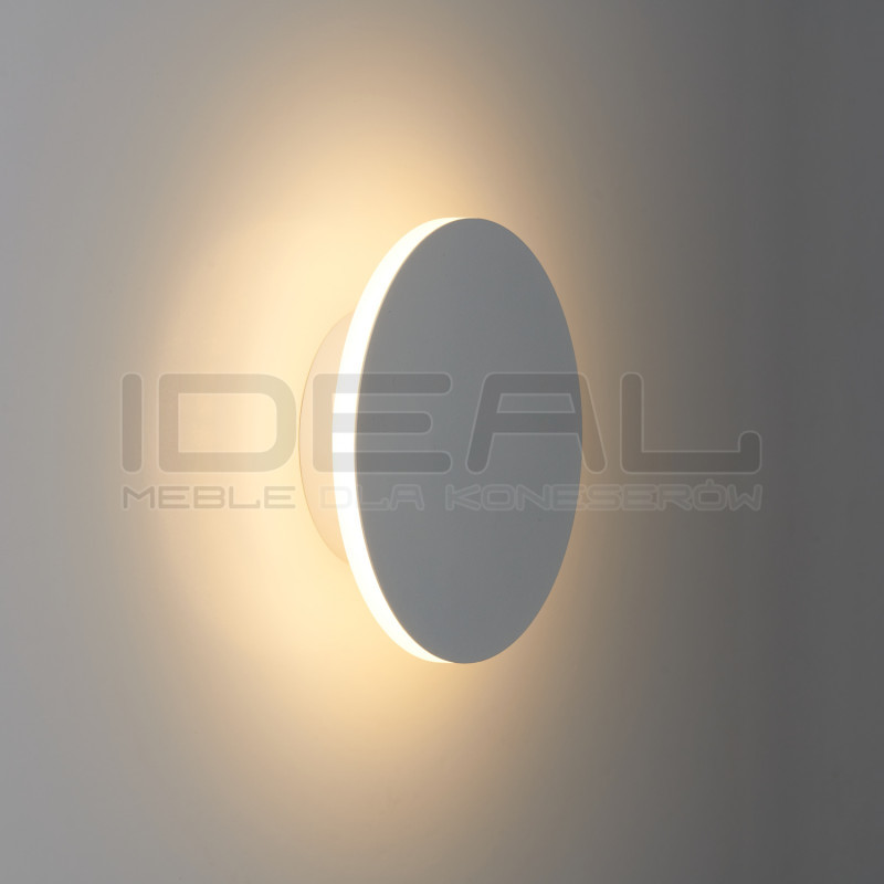 Kinkiet NYX 15 cm LED – Lampa ścienna okrągła | czarny i biały