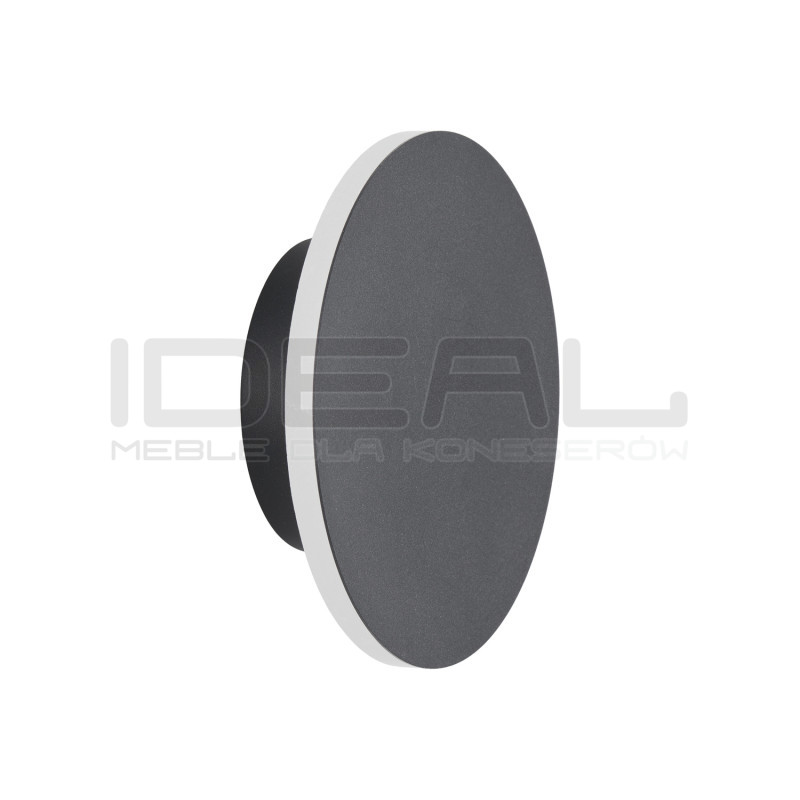 Kinkiet NYX 15 cm LED – Lampa ścienna okrągła | czarny i biały