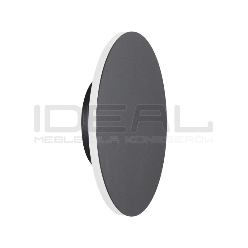 Kinkiet NYX 15 cm LED – Lampa ścienna okrągła | czarny i biały