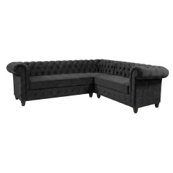 Narożnik Chesterfield z funkcją spania codziennego i pojemnikiem 260x180
