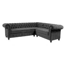 Narożnik Chesterfield z funkcją spania codziennego i pojemnikiem 260x180