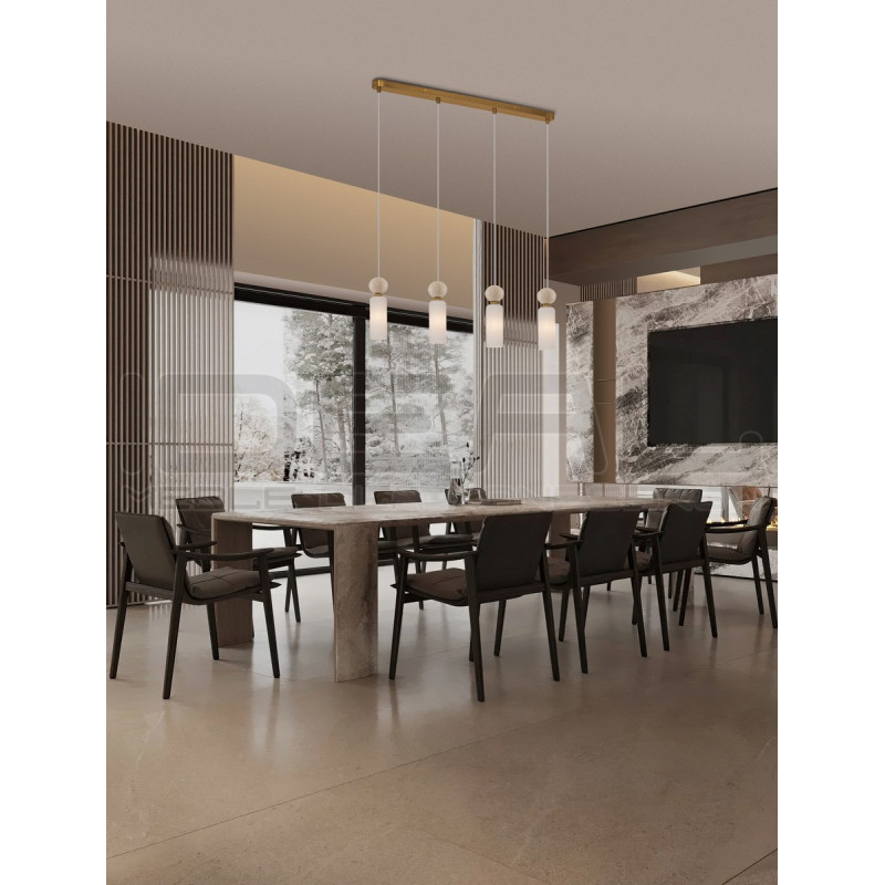 Lampa wisząca Travis 4 liniowa – Idealna nad stół i blat