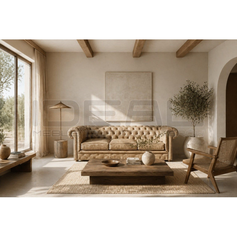 Sofa Chesterfield Normal w skórze 4 osobowa | IdealMeble.pl