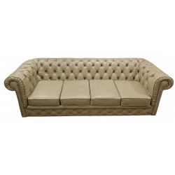 Sofa Chesterfield Normal w skórze 4 osobowa | IdealMeble.pl