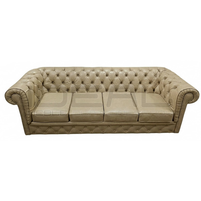 Sofa Chesterfield Normal w skórze 4 osobowa | IdealMeble.pl