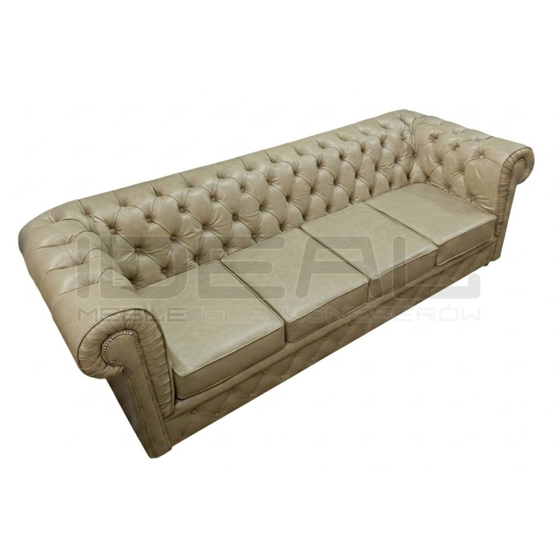 Sofa Chesterfield Normal w skórze 4 osobowa | IdealMeble.pl