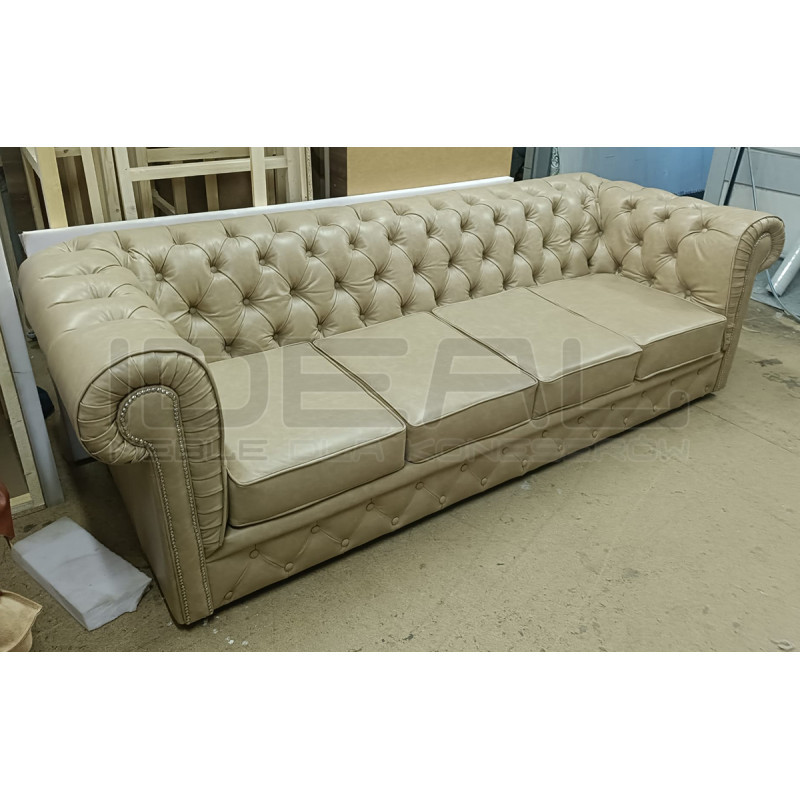 Sofa Chesterfield Normal w skórze 4 osobowa | IdealMeble.pl