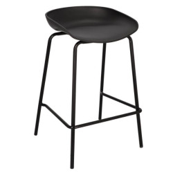 Czarny Hoker Grego Intesi 65 cm – stołek barowy w stylu Loft