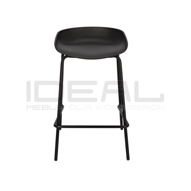 Czarny Hoker Grego Intesi 65 cm – stołek barowy w stylu Loft