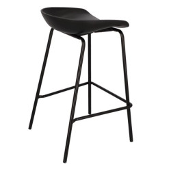 Czarny Hoker Grego Intesi 65 cm – stołek barowy w stylu Loft