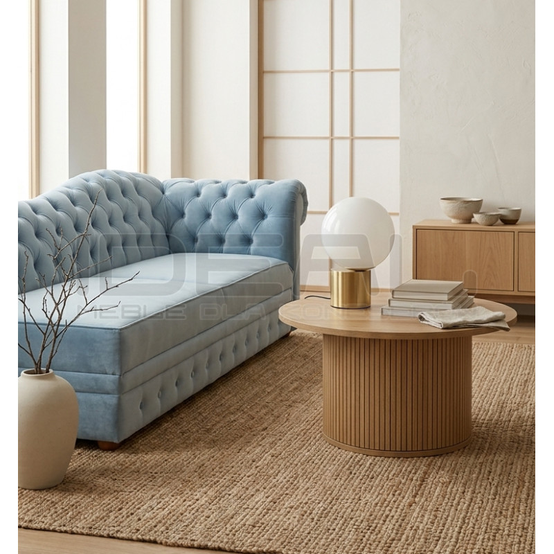 Szezlong Chesterfield Normal Z Funkcją Spania