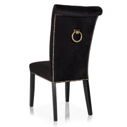 Pikowane krzesło Kora z kołatką – Eleganckie do jadalni