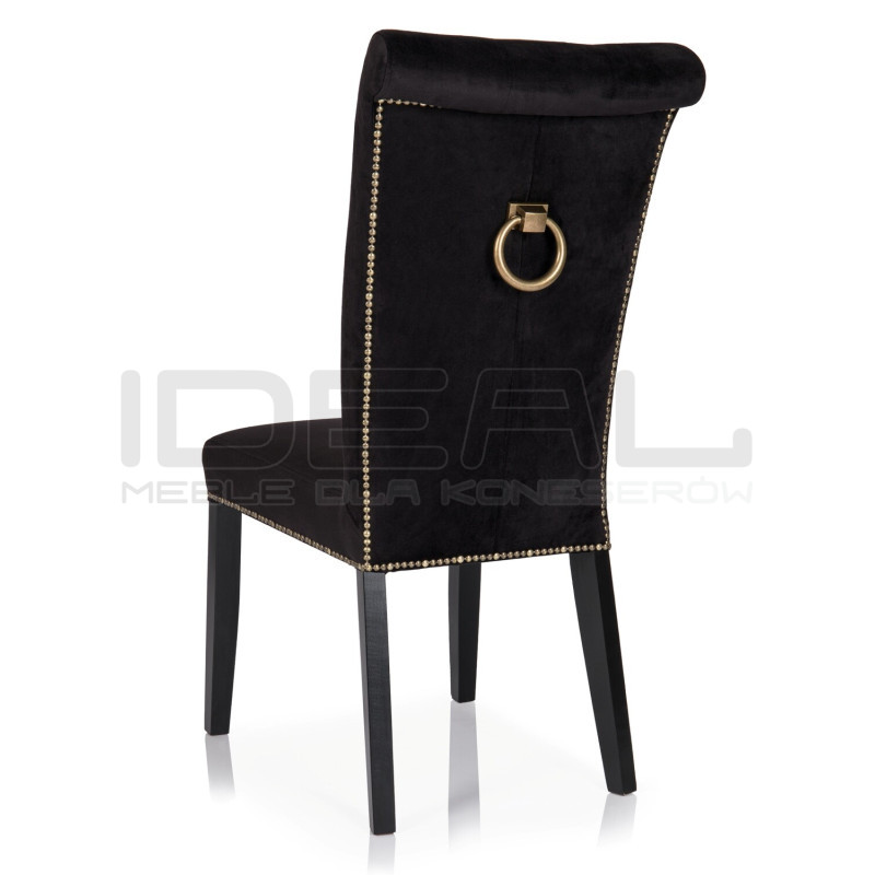Pikowane krzesło Kora z kołatką – Eleganckie do jadalni