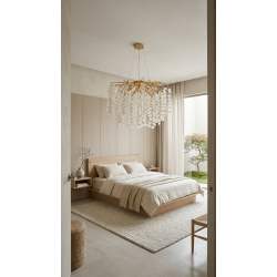 Lampa wisząca glamour RIVIERA 80 jemioła złota
