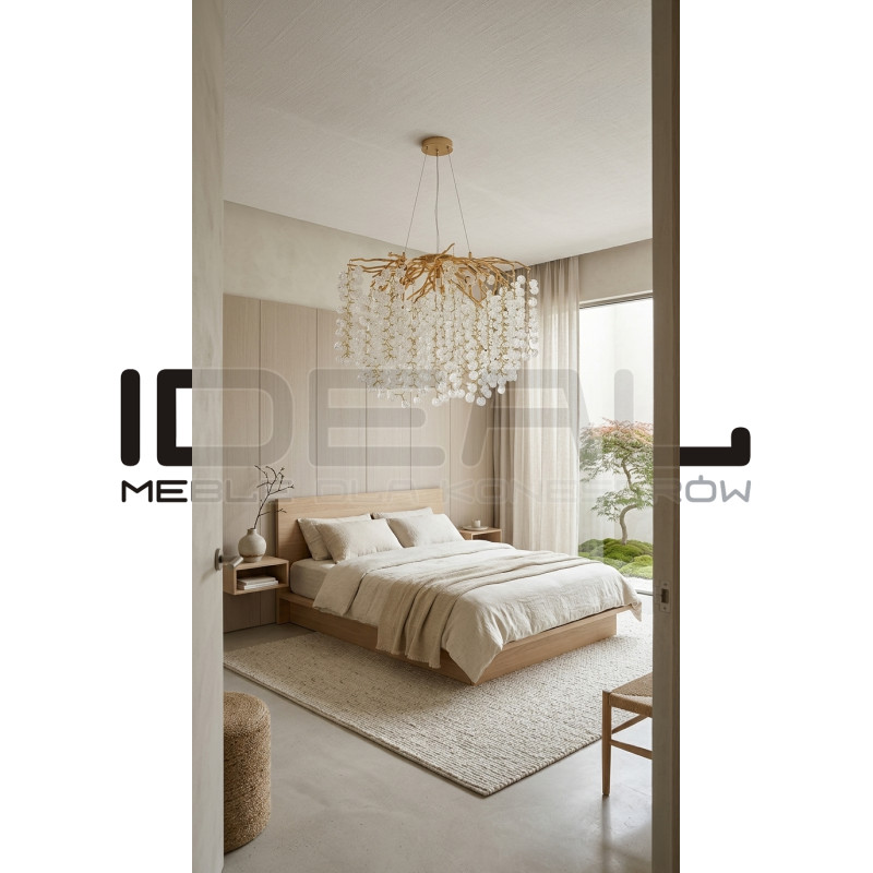 Lampa wisząca glamour RIVIERA 80 jemioła złota
