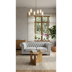 Lampa wisząca Travis 6 – złoto i trawertyn | IdealMeble.pl