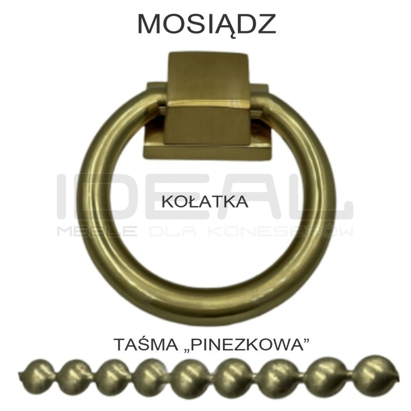 Hoker Kora – elegancki hoker tapicerowany glamour | IdealMeble