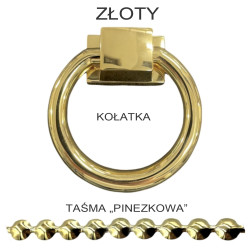 Hoker Kora – elegancki hoker tapicerowany glamour | IdealMeble