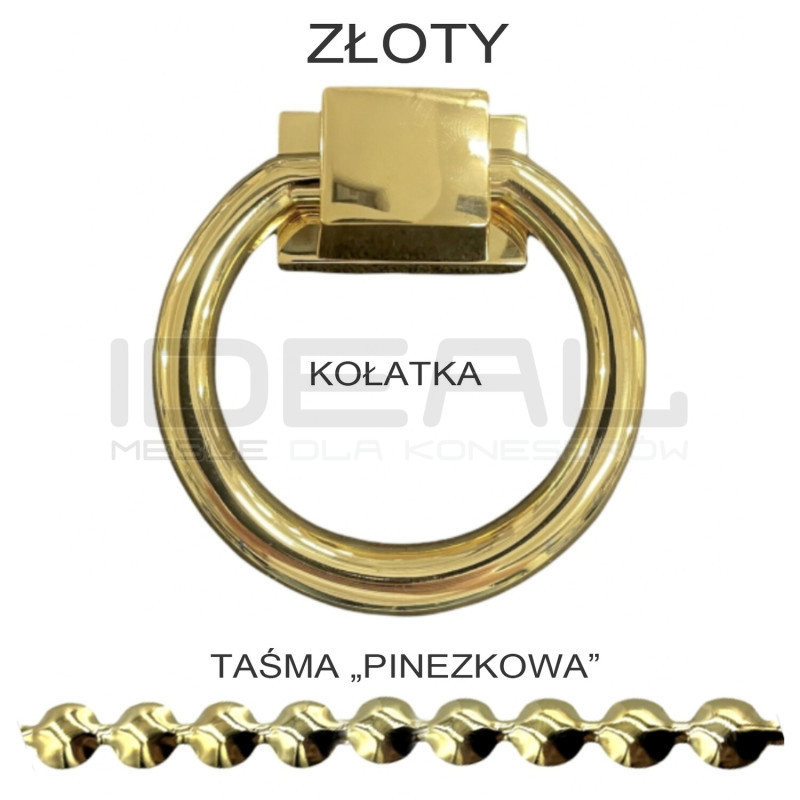Hoker Kora – elegancki hoker tapicerowany glamour | IdealMeble