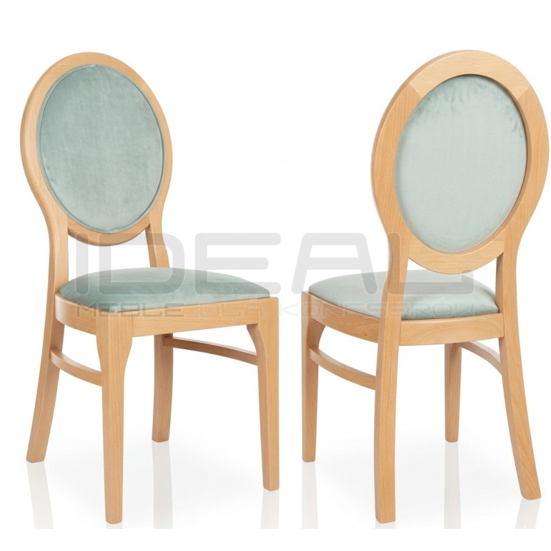 Krzesło medalionowe Talleyrand – Eleganckie krzesło tapicerowane retro