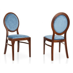Krzesło medalionowe Talleyrand – Eleganckie krzesło tapicerowane retro