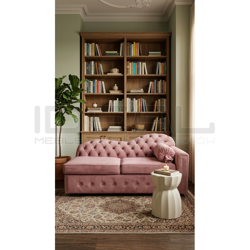 Szezlong Chesterfield Mondelebrity z funkcją spania | 180 cm