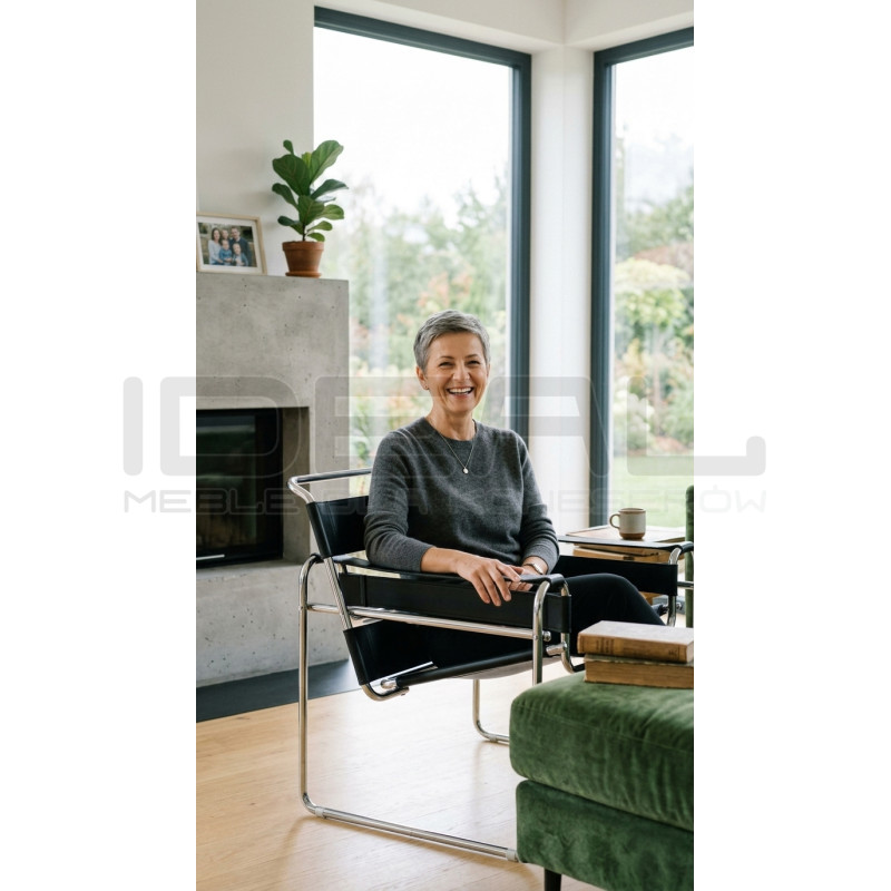 Fotel designerski bauhaus Wassily