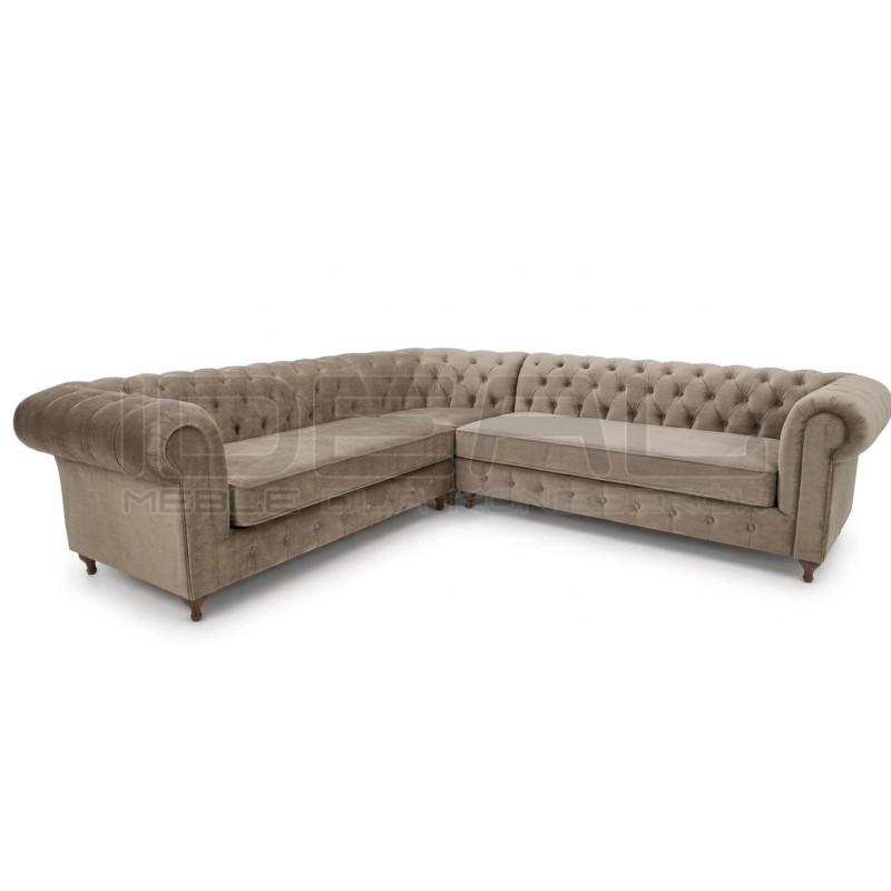 Narożnik Chesterfield Lady 220x310 cm | IdealMeble.pl
