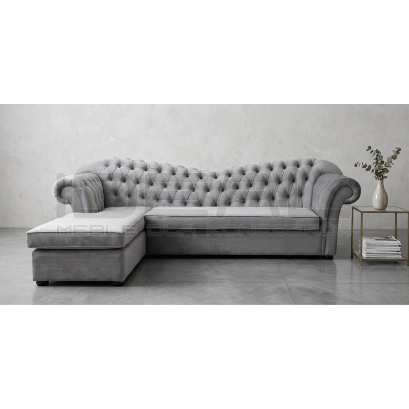 Narożnik Chesterfield Morland z funkcją spania | IdealMeble