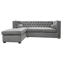 Narożnik Chesterfield London rozkładany | Proste boki