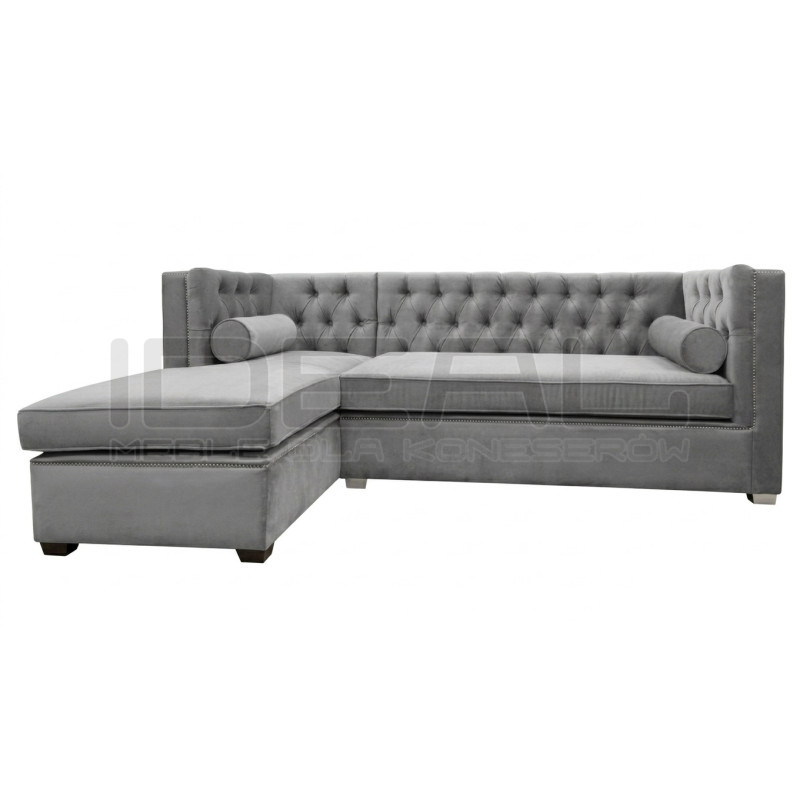 Narożnik Chesterfield London rozkładany | Proste boki