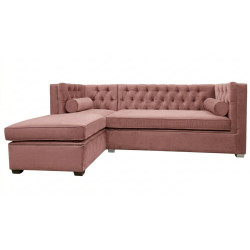 Narożnik Chesterfield London rozkładany | Proste boki