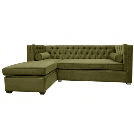 Narożnik Chesterfield London rozkładany | Proste boki