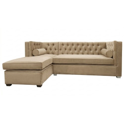 Narożnik Chesterfield London rozkładany | Proste boki