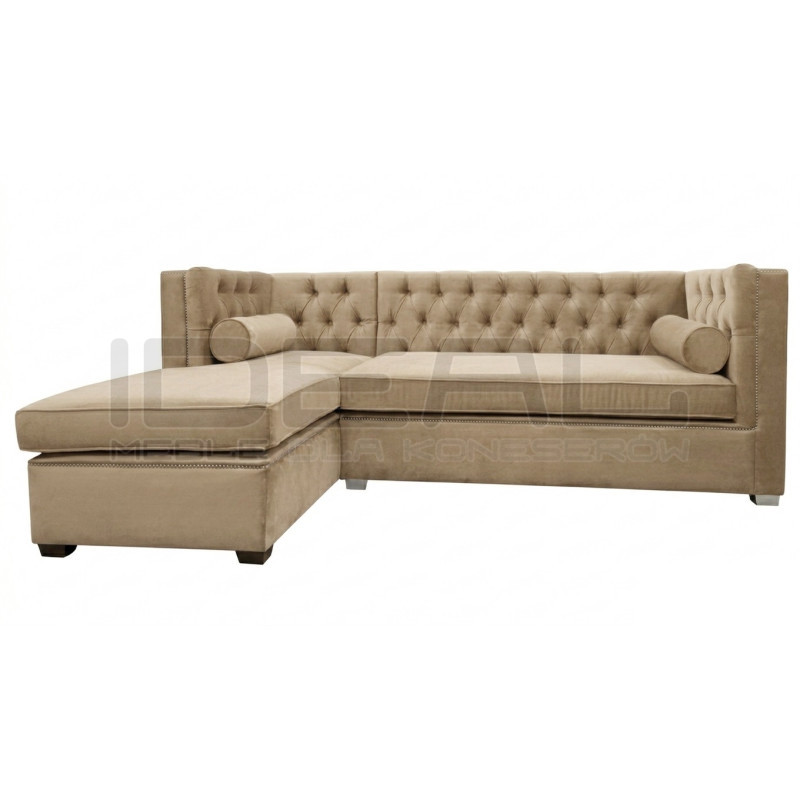 Narożnik Chesterfield London rozkładany | Proste boki