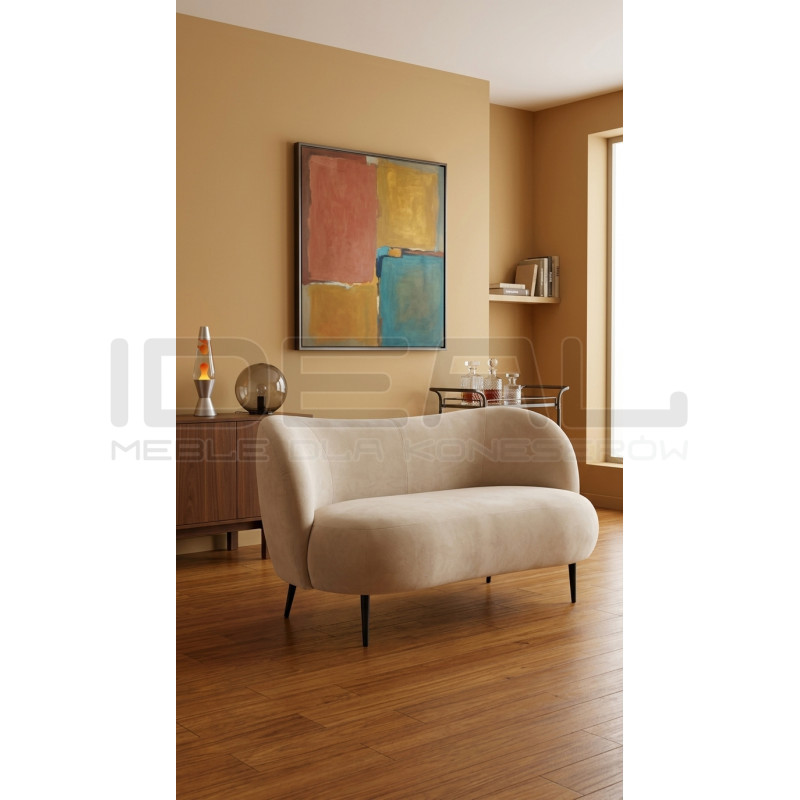Sofa glamour nowoczesna na nóżkach Aldo 2 os.