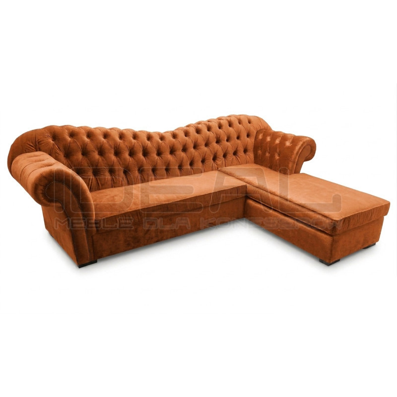 Narożnik Chesterfield Morland – Pikowana sofa narożna na zamówienie