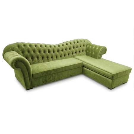 Narożnik Chesterfield Morland – Pikowana sofa narożna na zamówienie