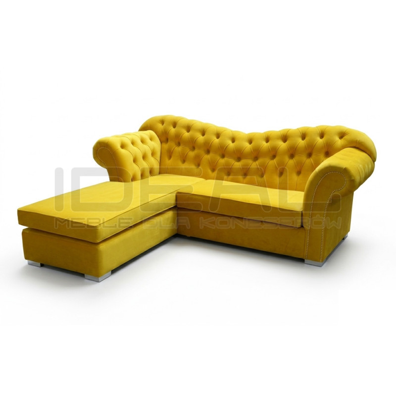 Narożnik Chesterfield Morland 235x200 | Falowane oparcie